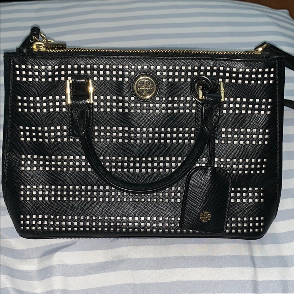 Tory Burch Robinson mini double zipper